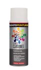 Peinture acrylique metal , bois , plastiques classique mat blanc - aérosol de 0,4L