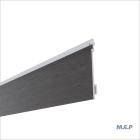 Bardage PVC - Isocel Premium+ chêne grise - long. 4m x larg. 16,6cm