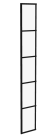 Paroi de douche fixe - CLUB30 verre transparent sérigraphié noir - larg. 0,3m x haut. 2m x ep. 8mm