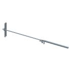 Kit Acier traversée de mur <1.00m pour console et garde-corps Acier