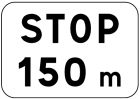 PANNEAUX PERMANENTS - M5a-500X500-Classe 1-STOP à 150 M