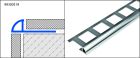 PROFILE DE CARRELAGE DURONDELL DRA 862 1/4 ROND FERME ALU CHROME 250CM 8MM - DURONDELL DRA