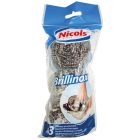 TAMPON SPIRALE INOX NETINOX 18G X3