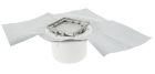 SIPHON POUR CARRELAGE SORTIE HORIZONTALE GR REV PVC 10X10 + NATTE
