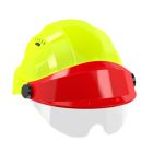 Casque - Orizon fluo jaune visiere rouge avec lunette - Taille unique