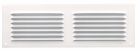GRILLE PERSIENNE ALU BLANC ANTI INSECTE  DIMENSION 10X30     - LM1030B
