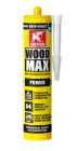 Colle à bois de formulation unique sans PU - WOOD MAX POWER beige - cartouche de 380g