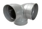 COUDE DOUBLE D'EQUERRE FEMELLE/FEMELLE 87°30 DIAMETRE 200 - CEB88