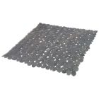 TAPIS DOUCHE 52X52CM GALET PVC GRIS
