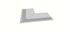 Carrelage en Grés cérame - Lombok Cendre Accessori per piscina e giardino Margelle bord antiderapant arrondi (1/2 rond) angle ext. complet (2 pieces) antiderapant