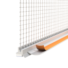 Profilé de menuiserie à lèvre avec trame - enduit de 9mm - 2,40m