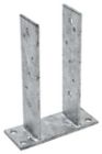 PIED DE POTEAU A VISSER  91 X 50 X 200 mm FORME U Acier - P/10