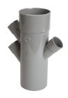 CULOTTE TRIPLE PARALLELE MALE/FEMELLE 45° DIAMETRE 100/40 - URT742S