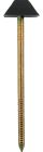 Pointe annelée tête cloche RAL9005 - long. 70mm x diam. 3,1mm - Seau de 200