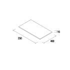 Plan de toilette CHÊNE AFRICAIN 250 x 16 x 460 mm
