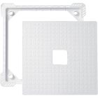 ACS400 TRAPPE DE VISITE EN PVC BLANC