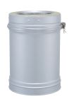 Tuyau inox / galva isolé pour foyers ouvers, fermés, inserts, poêles  diam. 360/300 mm - long. 0,33m