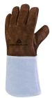 Gants soudeur tout croûte bovin Marron - Gris T10