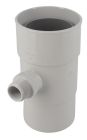 RECUPERATEUR   EAUX PLUVIALES FACONNE POUR TUBE DESCENTE DIAMETRE 100  GRIS GOUT    - REPF100