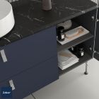 Meuble de salle de bain UNIIQ 600 2 tiroirs à fermeture amortie NIGHT BLUE 598 x 540 x 450 mm