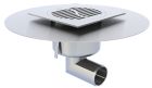 SIPHON ACO NETDRAIN TECHNIK 100x100MM INOX304 FIXE COUV WAVE INOX 304 COUV WAVE INOX 304 BROSSE SORTIE H GE15MM DN40