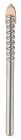 Foret bois 4 pointes attachement cylindrique Ø 10 mm