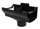NAISSANCE CENTRALE POUR TUBE DE DESCENTE DIAMETRE TYPE PROFILE LG38 NOIR - UNAD38N
