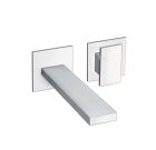 LAVABO MURAL TABULA 2 TROUS SAILLIE 23 CM CHROME