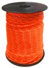 CORDEAU POLYPRO TRESSE ORANGE/BLANC 100M FIL 2.5MM