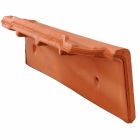 Rive individuelle droite terre cuite - Panne S Vieux nord - long. 34,7 cm x larg. 7,7 cm