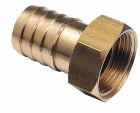Raccord cannelé droit - Fiable, rapide et facile à connecter - Ecrou tournant 1/2' pour tuyau d’arrosage Ø15mm - Laiton