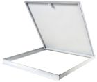 TRAPPE MÉTAL POUR OSSATURE APPARENTE POUR PLAFOND DEMONTABLE - BORD FEUILLURE T15 - 600X600 MM