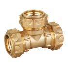 Raccord laiton Té égal à Serrage Extérieur - La fiablilité optimale pour un raccordement ultra-rapide - Tube PE diamètre 20mm - Economique et fiable - ACS