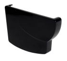 FOND GOUTTIERE GAUCHE A COLLER POUR TYPE PROFILE LG38 NOIR   - FG38N