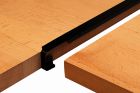 Profils Alu plan de travail - PROFIL ALU JONCTION D'ANGLE NOIR 2/4R 28MM R3/5MM X 670 MM