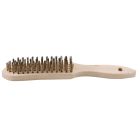 BROSSE METALLIQUE A MAIN 296X35 LAIT.5RG MANCHE BOIS