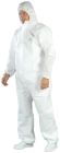 Combinaison 'SMS' 65g/m2 cagoule, blanc T6