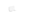 patere curva blanc 105 mm x 70 mm