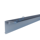 Couvercle d'angle PREMIUM (mâle)50 x 50 mm long 3 ml ZINC ANTHRACITE