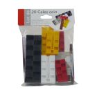 Lot de 20 cales coin panachées