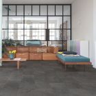 Revêtement de sol LVT - Alpha Vinyl Tiles 4 plus 1mm Ardoise noire - long. 61cm x larg. 30,3cm x ep. 5mm