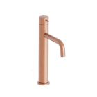 LAVABO MI-HAUT TRIVERDE OR ROSE BROSSE + VIDAGE LAITON Up Down PVD