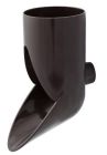 PIED DE CHUTE PROFILE GOUTTIERE TYPE 29 DIAMETRE 80 MARRON - RWS801M