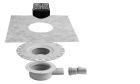 Kit complet d’évacuation de l’eau avec sortie horizontale DN40 et grille - Schlüter-KERDI-DRAIN