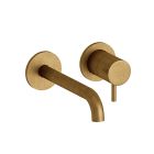 lavabo mural triverde 2 trous bec 18 cm vieux bronze ex tv277
