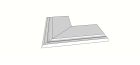 Carrelage en Grés cérame - Zephyr Grey Accessori per piscina e giardino Margelle bord evase arrondi (1/4 rond) angle ext. complet (2 pieces) antiderapant