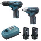 Ensemble de 2 machines 10,8 V Li-Ion 1,3 Ah (DF330D + TD090D)