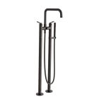 MELANGEUR BAIN DOUCHE SUR PIED EAST SIDE CHROME NOIR BROSSE