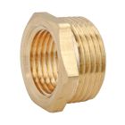 Bague réduction laiton brut 6 pans - Mâle 26/34 - Femelle 20/27