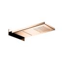 pomme de douche encastree 55/26 cm carree pluie+cascade